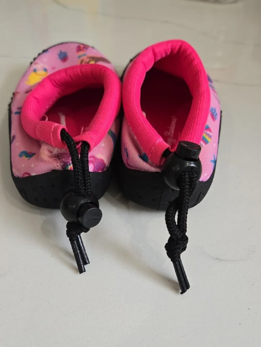 Tommy Bahama Pink Mermaid Print Kids Slip-On Water Shoe